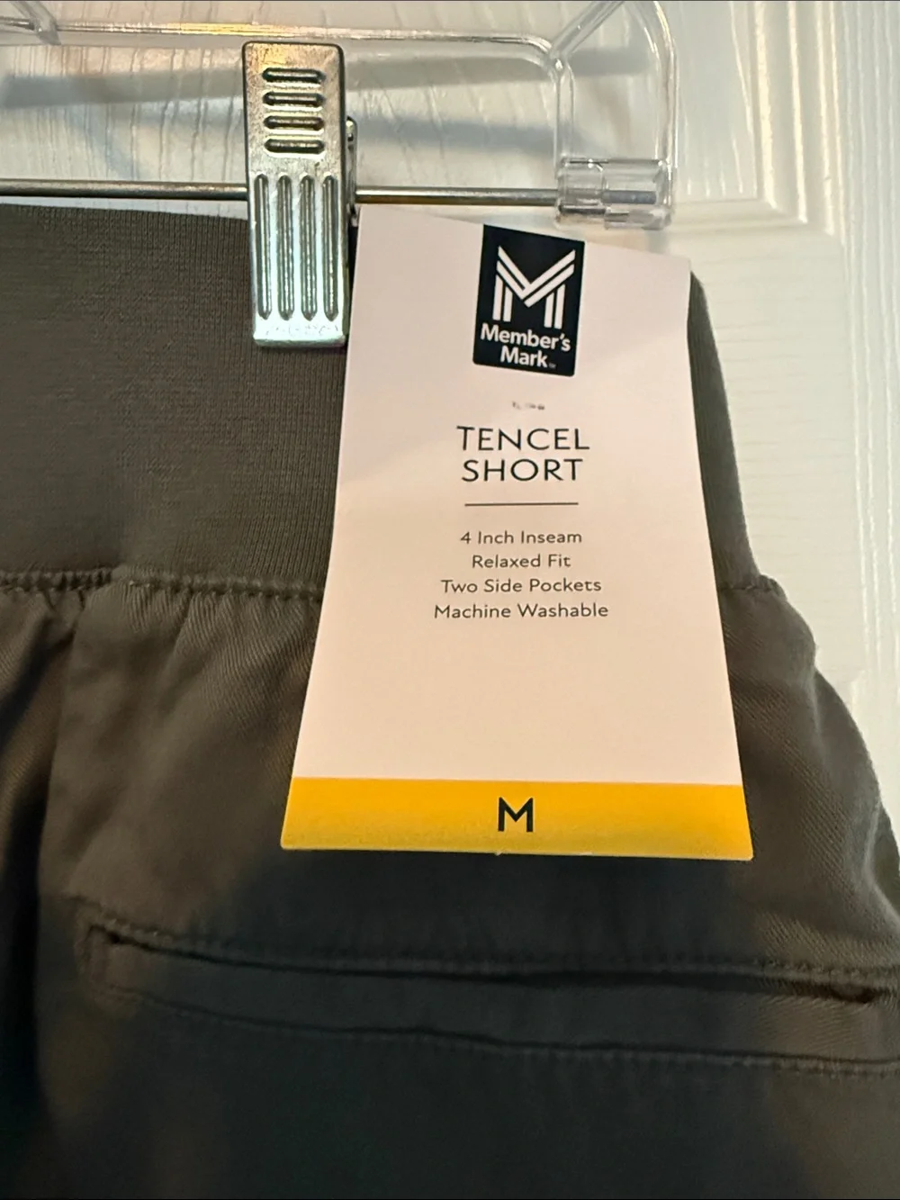 Women's Olive Green Skort with Yellow Side Detail